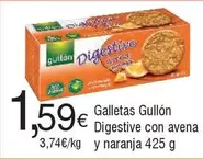 Oferta de Gullón - Galletas Digestive Con Avena Y Naranja por 1,59€ en Froiz