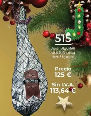 Oferta de Aljomar - Jamón por 125€ en Froiz