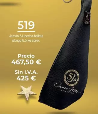 Oferta de Bellota - Jamón por 519€ en Froiz