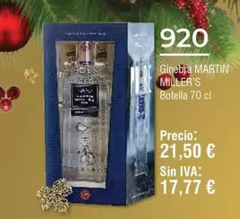 Oferta de Martín Miller's - Ginebra por 21,5€ en Froiz