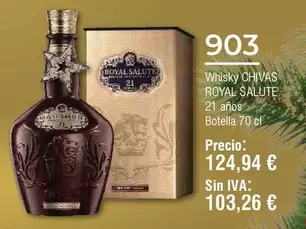 Oferta de Royal - Whisky Salva por 124,94€ en Froiz