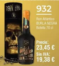 Oferta de Burla Negra - Ron Atlántico en Froiz