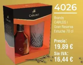 Oferta de Carlos I - Brandy por 16,44€ en Froiz