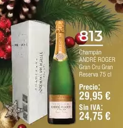 Oferta de André Roger - Champan Gran Cru Gran Reserva por 29,95€ en Froiz