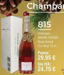 Oferta de Brut - Champagne Rosé Grand Cru por 29,95€ en Froiz