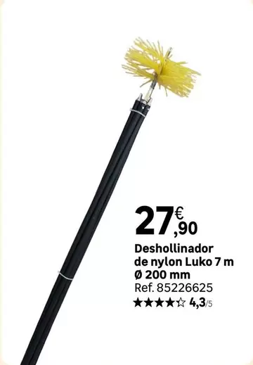 Oferta de Deshollinador De Nylon Luko 7 M Ø 200 Mm por 27,9€ en Leroy Merlin