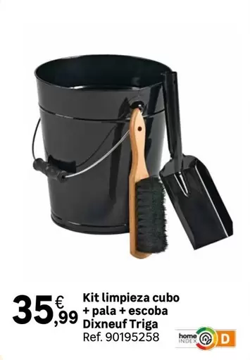 Oferta de Home - Kit Limpieza Cubo + Pala + Escoba por 35,99€ en Leroy Merlin