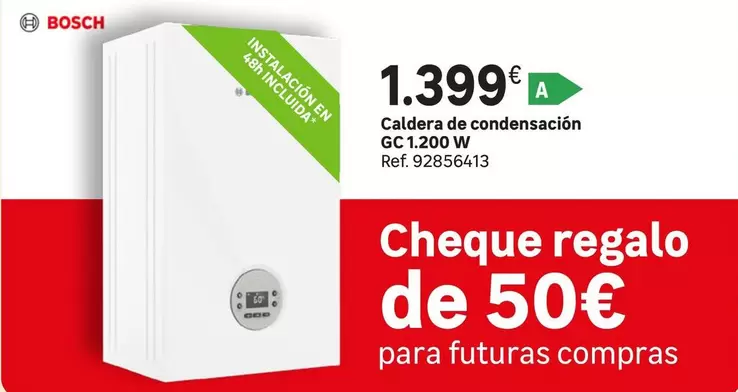 Oferta de Bosch - Caldera De Condensación Gc 1200 W por 1399€ en Leroy Merlin