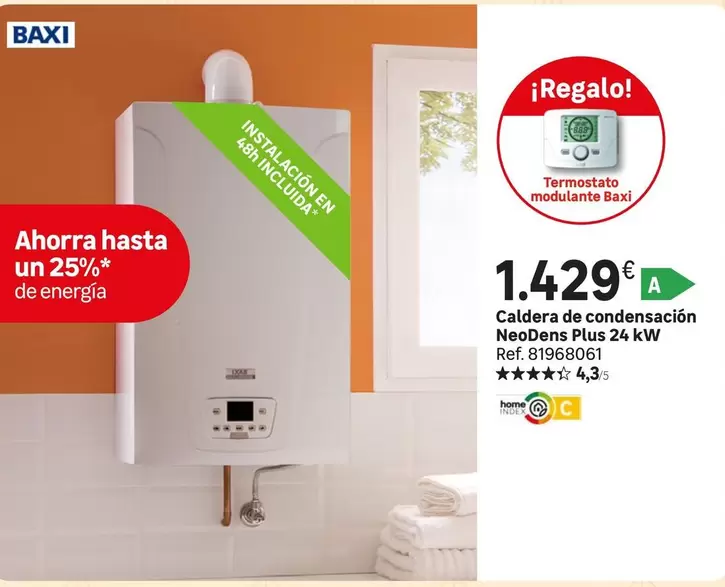 Oferta de Plus - Caldera De Condensación Neodens  24 Kw por 1429€ en Leroy Merlin