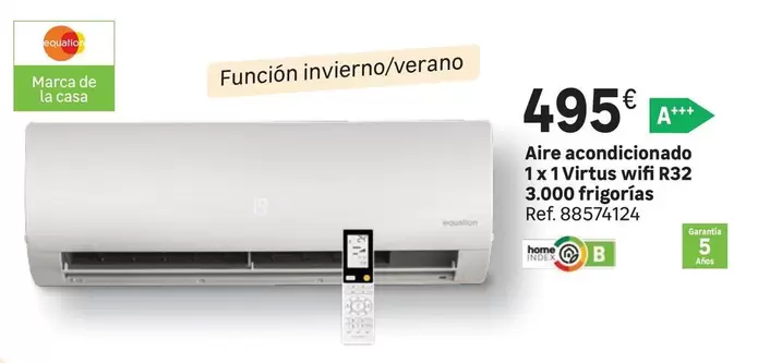 Oferta de Equation - Aire Acondicionado Victus Swif R32 3.000 Frigoriars por 495€ en Leroy Merlin