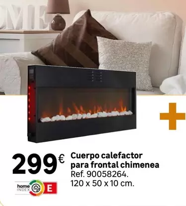 Oferta de Cuerpo Calefactor Para Frontal Chimenea por 299€ en Leroy Merlin