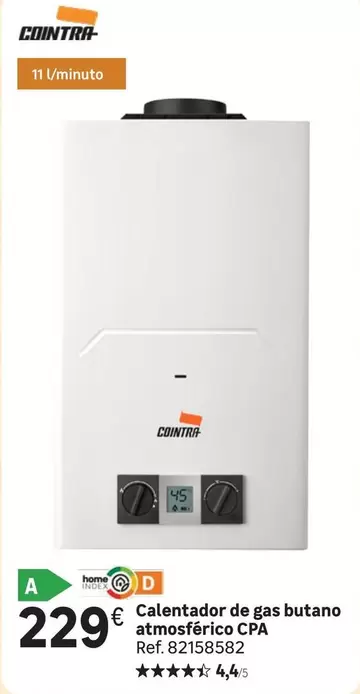 Oferta de Cointra - Calentador De Gas Butano Atmosfrico Cpa por 229€ en Leroy Merlin