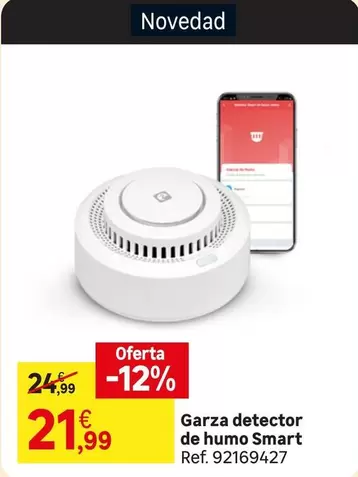 Oferta de Garza -  Detector De Humo Smart por 21,99€ en Leroy Merlin