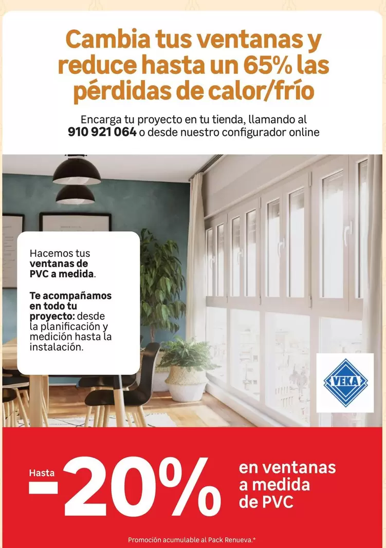 Oferta de Cambia Tus Ventanas Y Reduce Hasta Un 65% Las Perrdidas De Calor/frio en Leroy Merlin