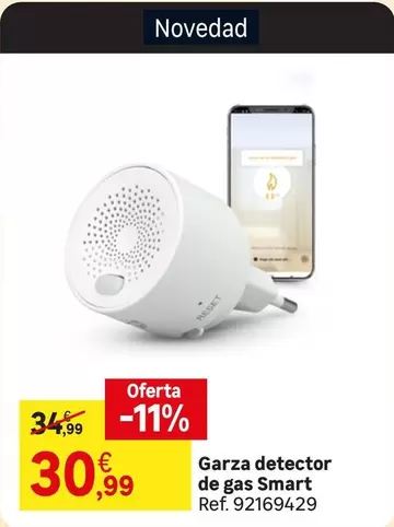 Oferta de Garza Detector De Gas Smart por 30,99€ en Leroy Merlin