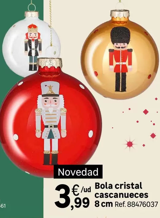 Oferta de Cristal - Bola  Cascanueces por 3,99€ en Leroy Merlin