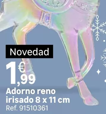 Oferta de Reno - Adorno Reno Irisado por 1,99€ en Leroy Merlin