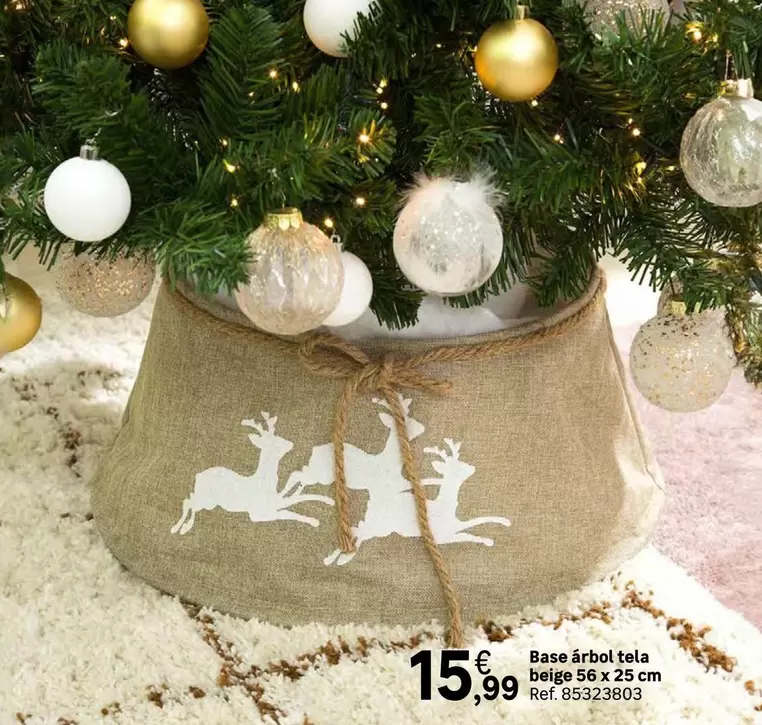 Oferta de Base Arbol Tela Beige por 15,99€ en Leroy Merlin