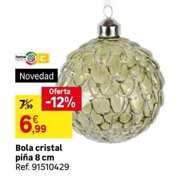 Oferta de Bola Cristal Piña 8 Cm por 6,99€ en Leroy Merlin