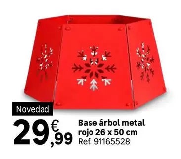 Oferta de Base Arbol Metal Rojo por 29,99€ en Leroy Merlin