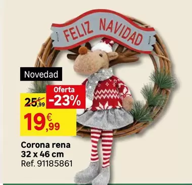 Oferta de Corona -  Rena 32 X 46 Cm por 19,99€ en Leroy Merlin