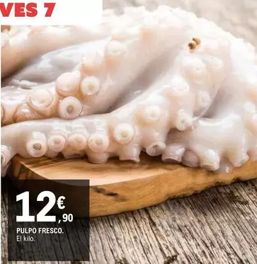 Oferta de Pulpo Fresco por 12,9€ en E.Leclerc