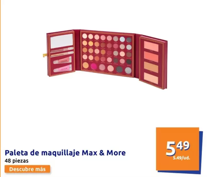 Oferta de Paleta De Maquillaje Max & More por 5,49€ en Action