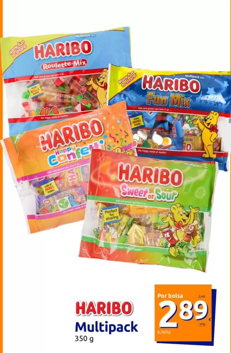 Oferta de Haribo - Multipack por 2,89€ en Action