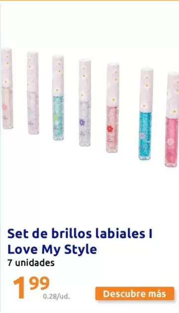 Oferta de Set De Brillos Labiales I Love My Style por 1,99€ en Action