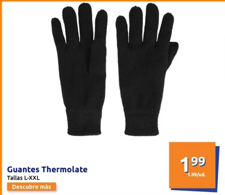 Oferta de Guantes Thermolate por 1,99€ en Action