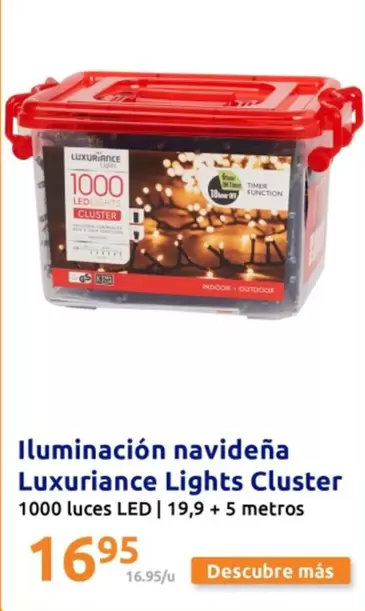 Oferta de Indoor - Iluminación Navideña Luxuriance Lights Cluster por 16,95€ en Action