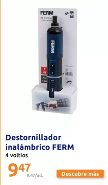 Oferta de Lion - Destornillador Inalambrico por 9,47€ en Action