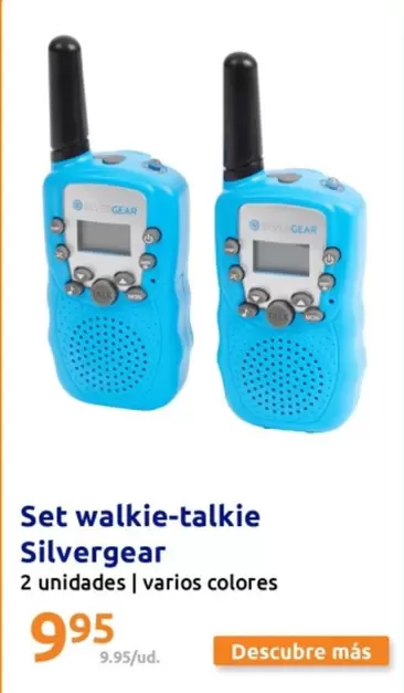 Oferta de Set Walkie-talkie Silvergear por 9,95€ en Action