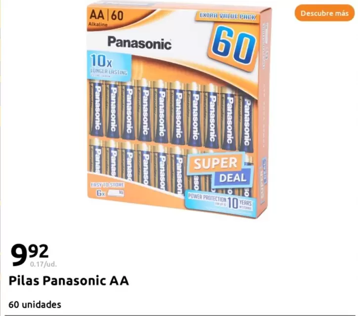 Oferta de Panasonic - Pilas Aa por 9,92€ en Action