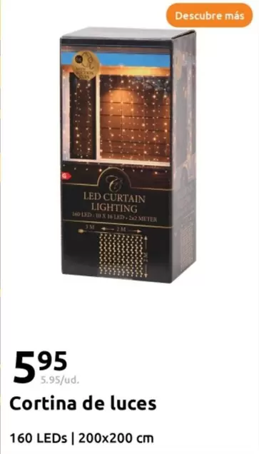 Oferta de Cortina De Luces por 5,95€ en Action