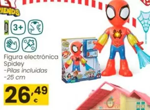 Oferta de Marvel - Figura Electrónica Spidey por 26,49€ en Eroski