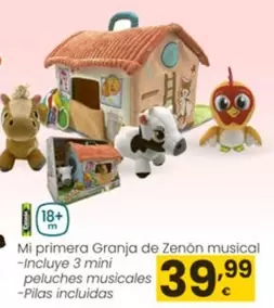 Oferta de La Granja De Zenón - Mi Primera Musical por 39,99€ en Eroski