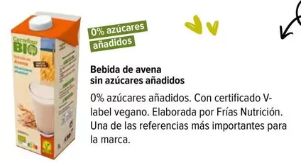 Oferta de Bebida De Avena Sin Azucares Anadidos en Carrefour