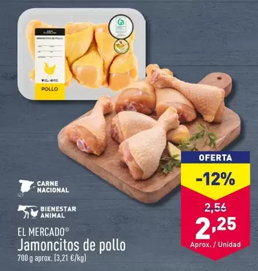 Oferta de El Mercado - Jamoncitos De Pollo por 2,25€ en ALDI