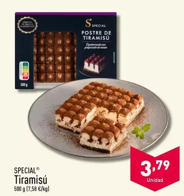 Oferta de Special - Tiramisu por 3,79€ en ALDI