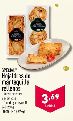 Oferta de Special - Hojaldres De Mantequilla Rellenos por 3,69€ en ALDI