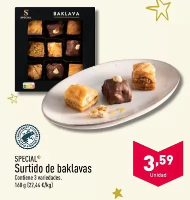 Oferta de Special - Surtido De Baklavas por 3,59€ en ALDI