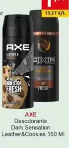 Oferta de Axe - Desodorante Dark Sensation Leather&Cookies por 13,27€ en Supermercados Extremadura