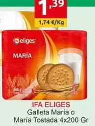 Oferta de Ifa Eliges - Galleta Maria O Maria Tostada por 1,39€ en Supermercados Extremadura