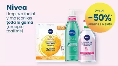 Oferta de Nivea - Limpieza Facial Y Mascarillas Toda La Gama en Clarel