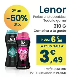 Oferta de Lenor - Perlas Unstoppables. Toda La Gama por 6,99€ en Clarel