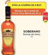 Oferta de Soberano - Brandy De Jerez en CashDiplo