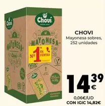 Oferta de Chovi - Mayonesa Sobres por 14,39€ en CashDiplo