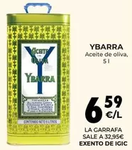 Oferta de Ybarra - Aceite De Oliva por 6,59€ en CashDiplo