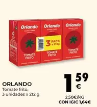 Oferta de Orlando - Tomate Frito por 1,59€ en CashDiplo